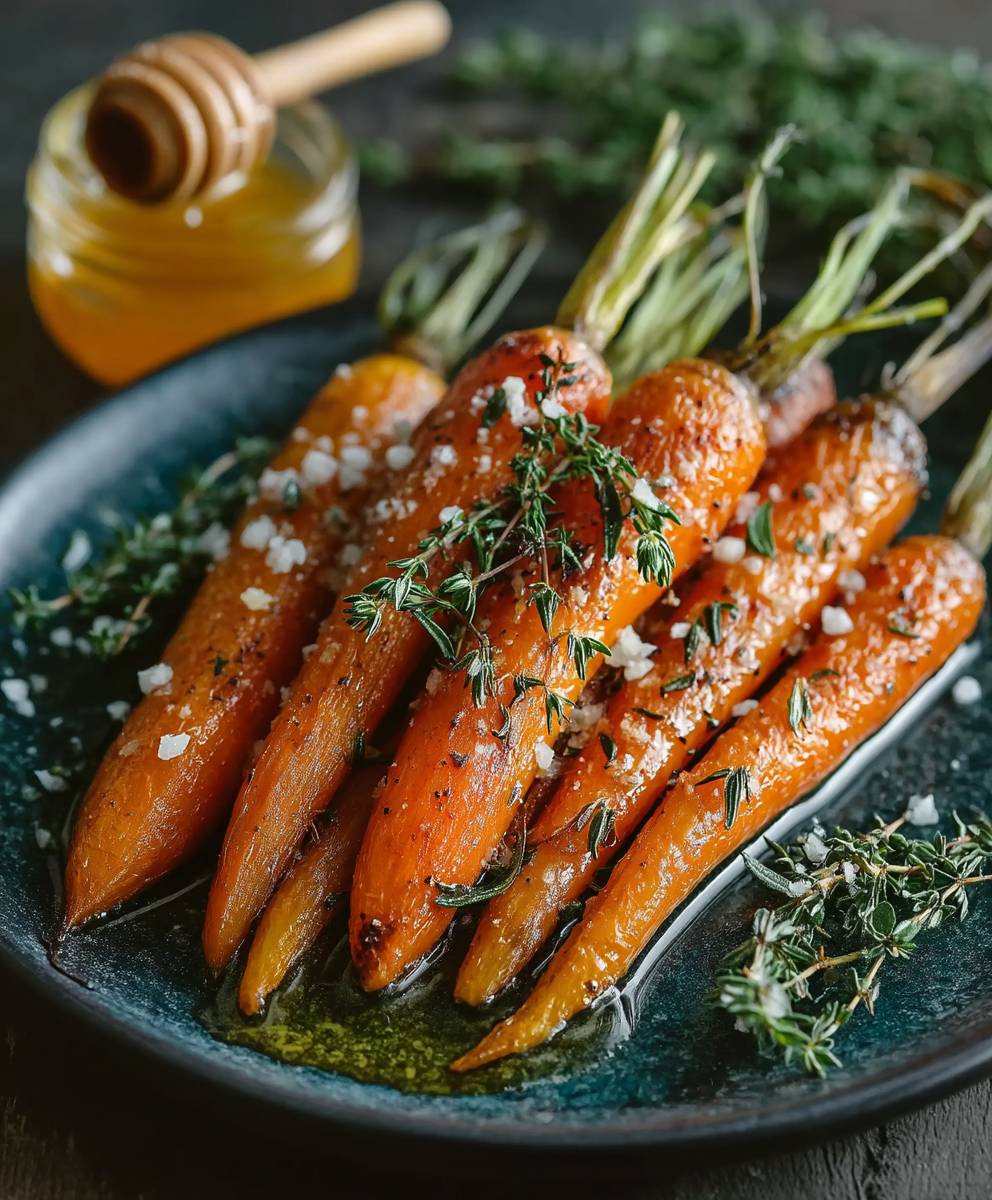 Honey Thyme Roasted Carrots