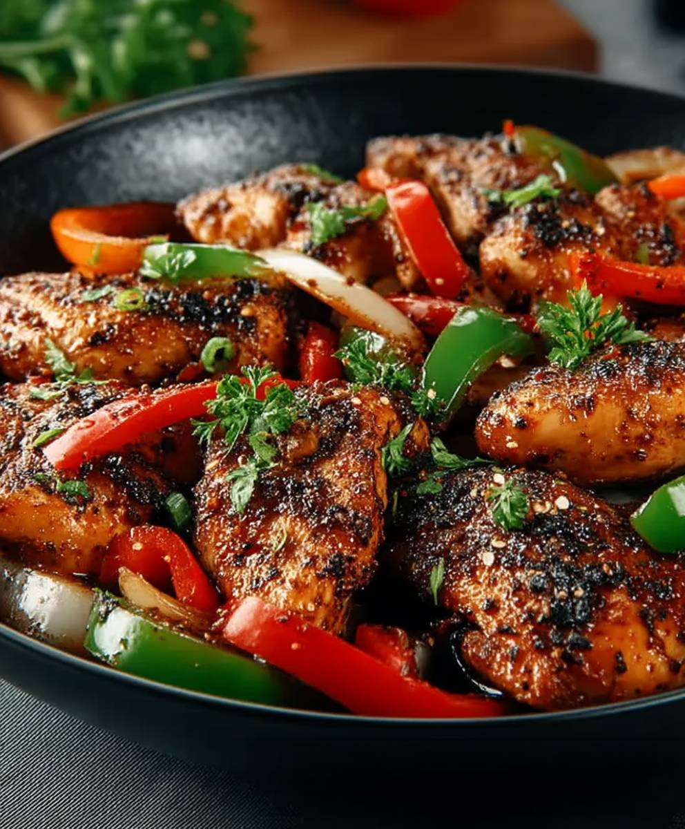 Black pepper chicken
