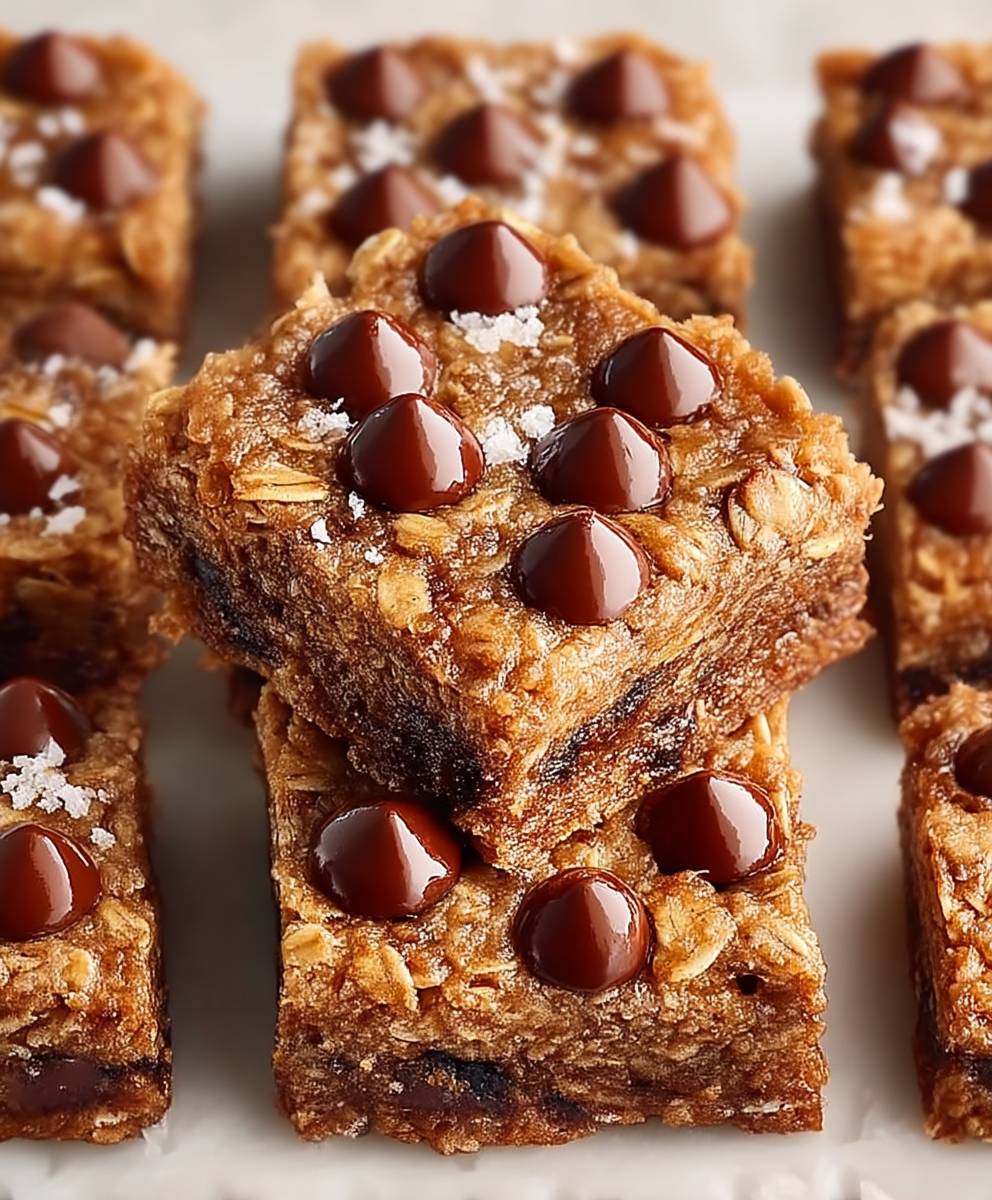 Healthy Chocolate Chip Oatmeal Bars