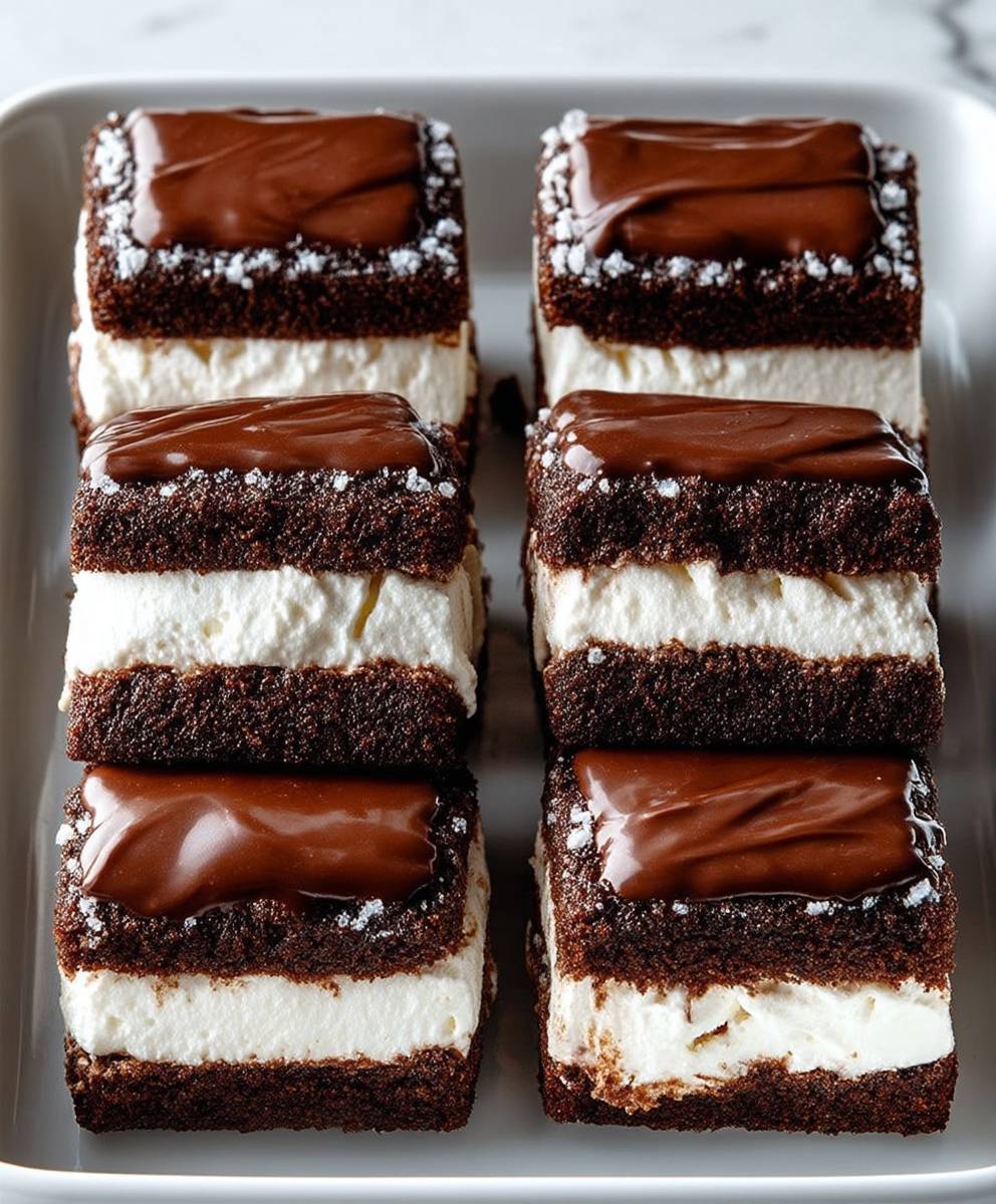Brownie ice cream sandwiches