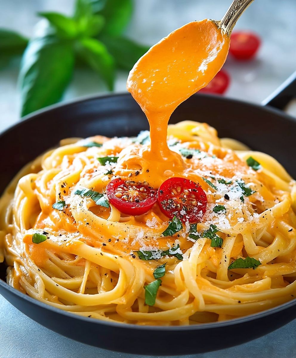 Red Pepper Alfredo Sauce