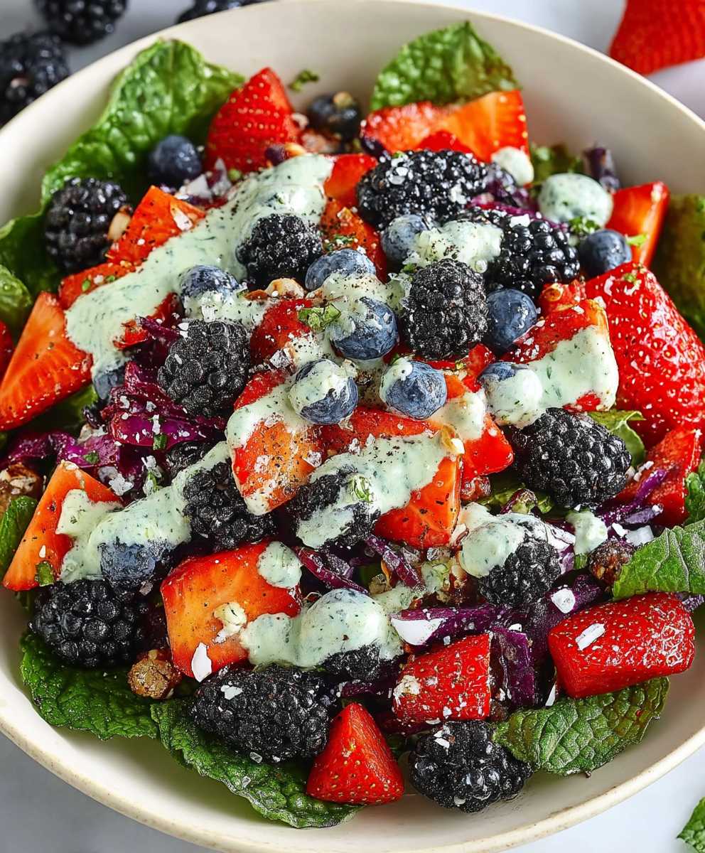 Berry Salad Lemon Herb Dressing