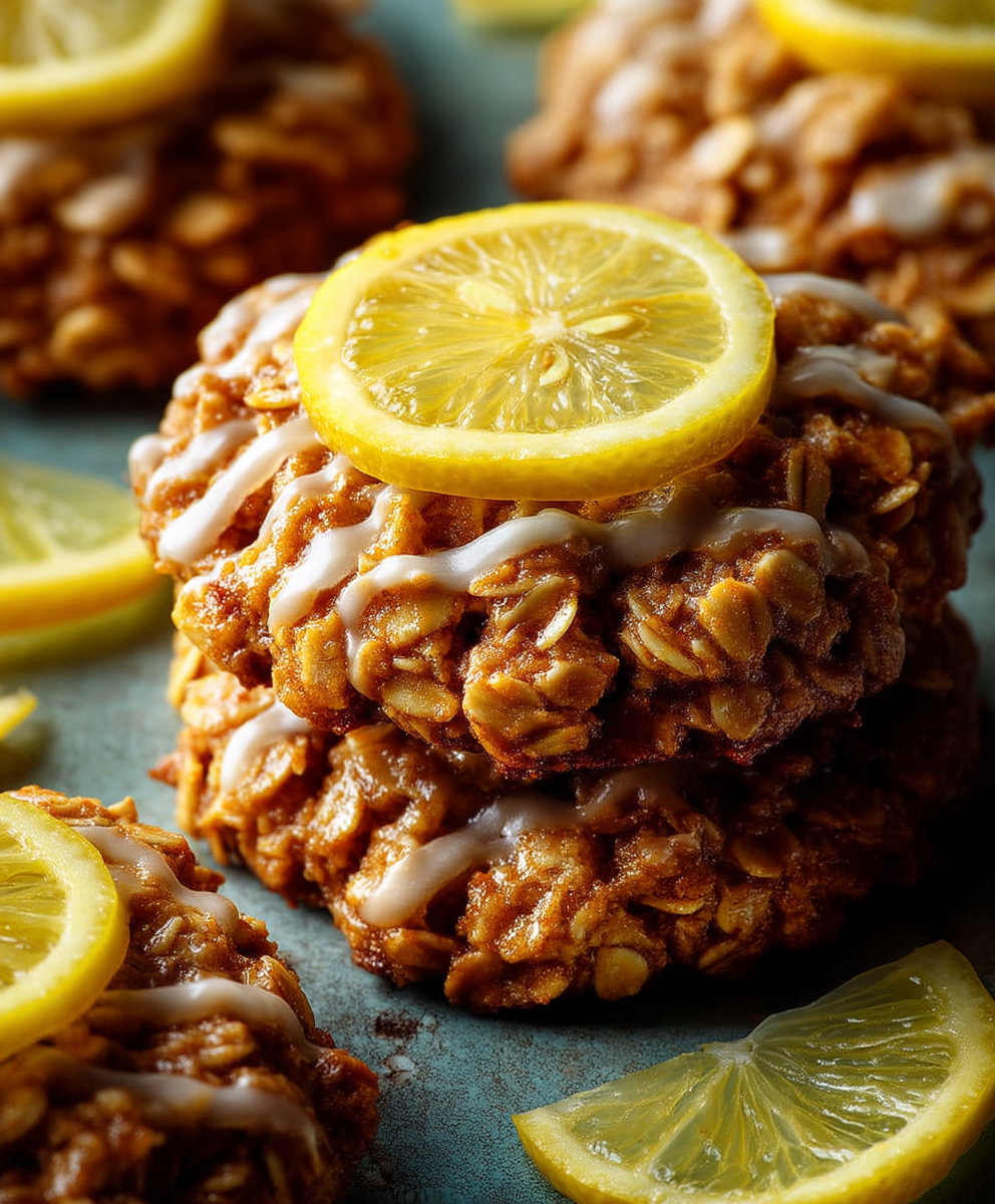 Lemon Oatmeal No Bake Cookies