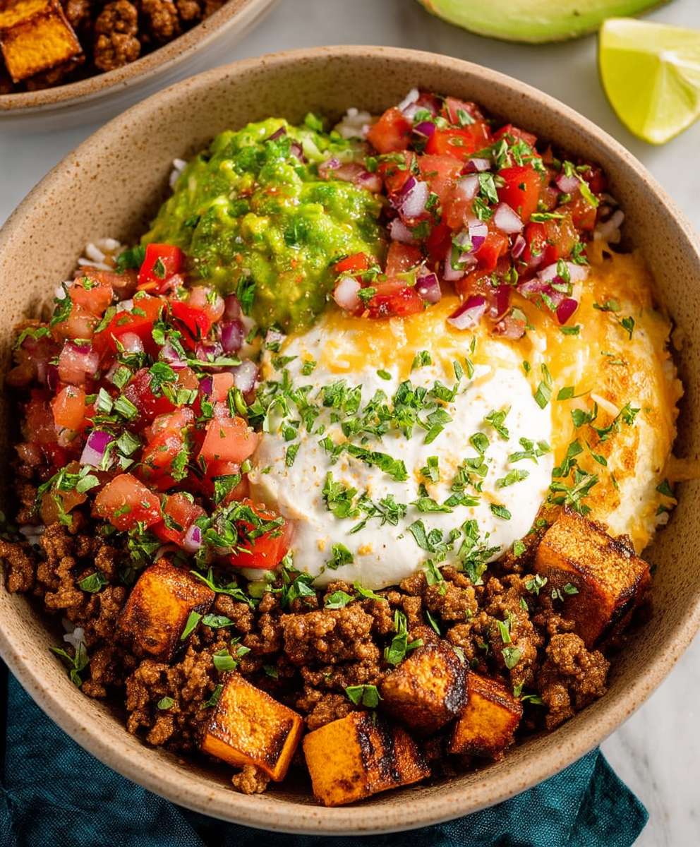 Southwest Ground Beef Bowl