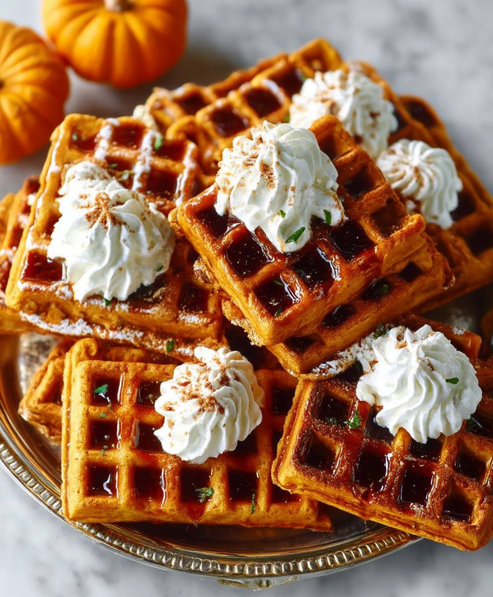 Pumpkin Spice Waffles