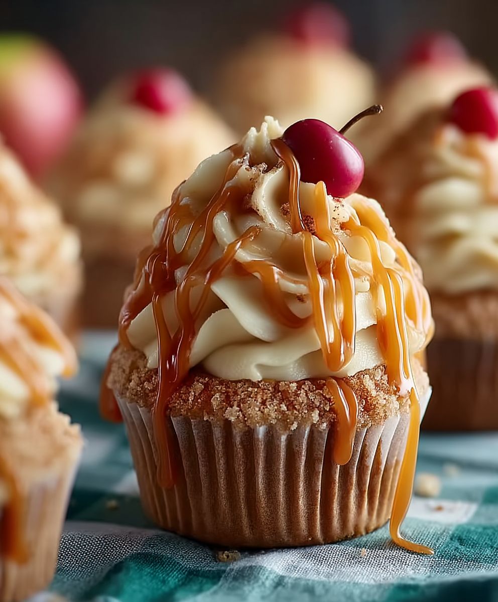 Caramel Apple Cupcakes