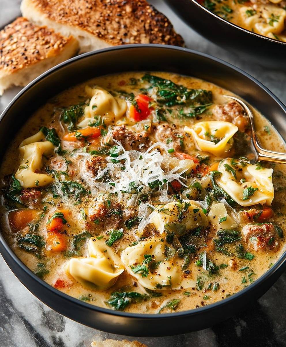Sausage Tortellini Soup