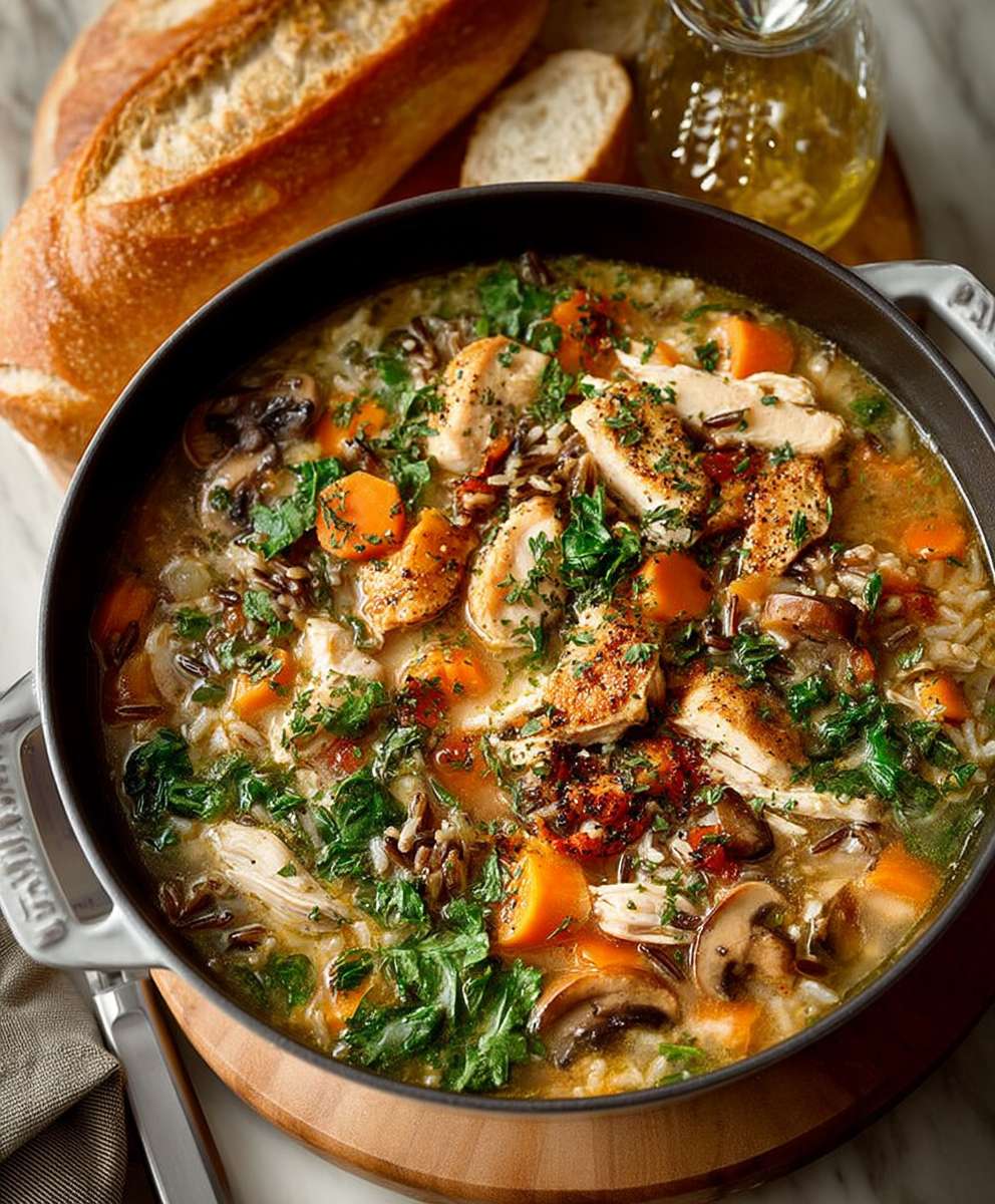 Fall Chicken Wild Rice Soup