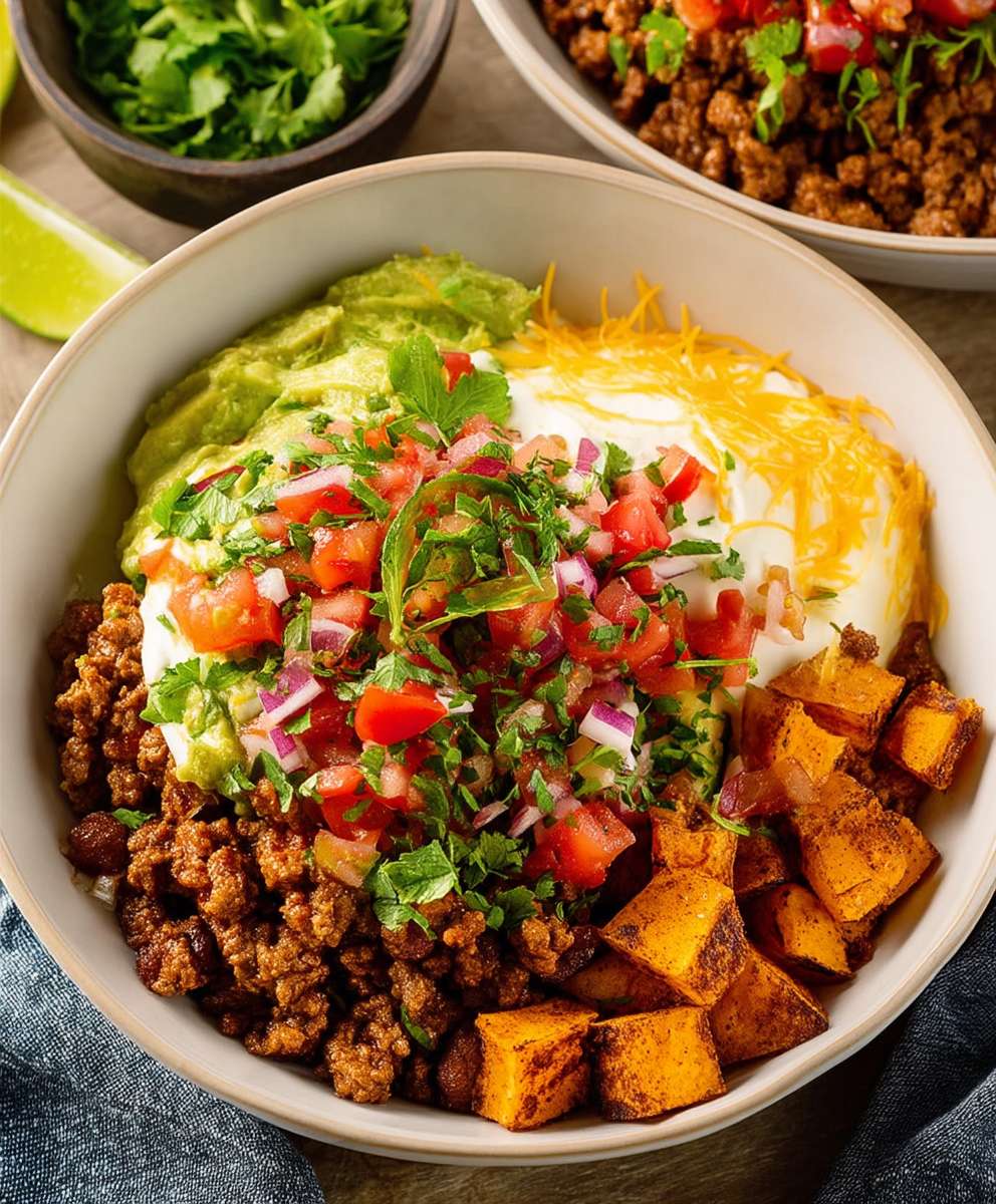 Southwest Ground Beef Bowl