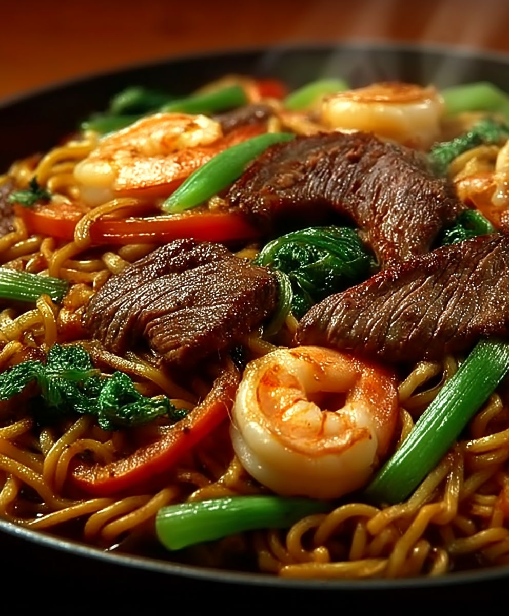 Steak Shrimp Stir Fried Noodles: A Delicious & Easy Recipe