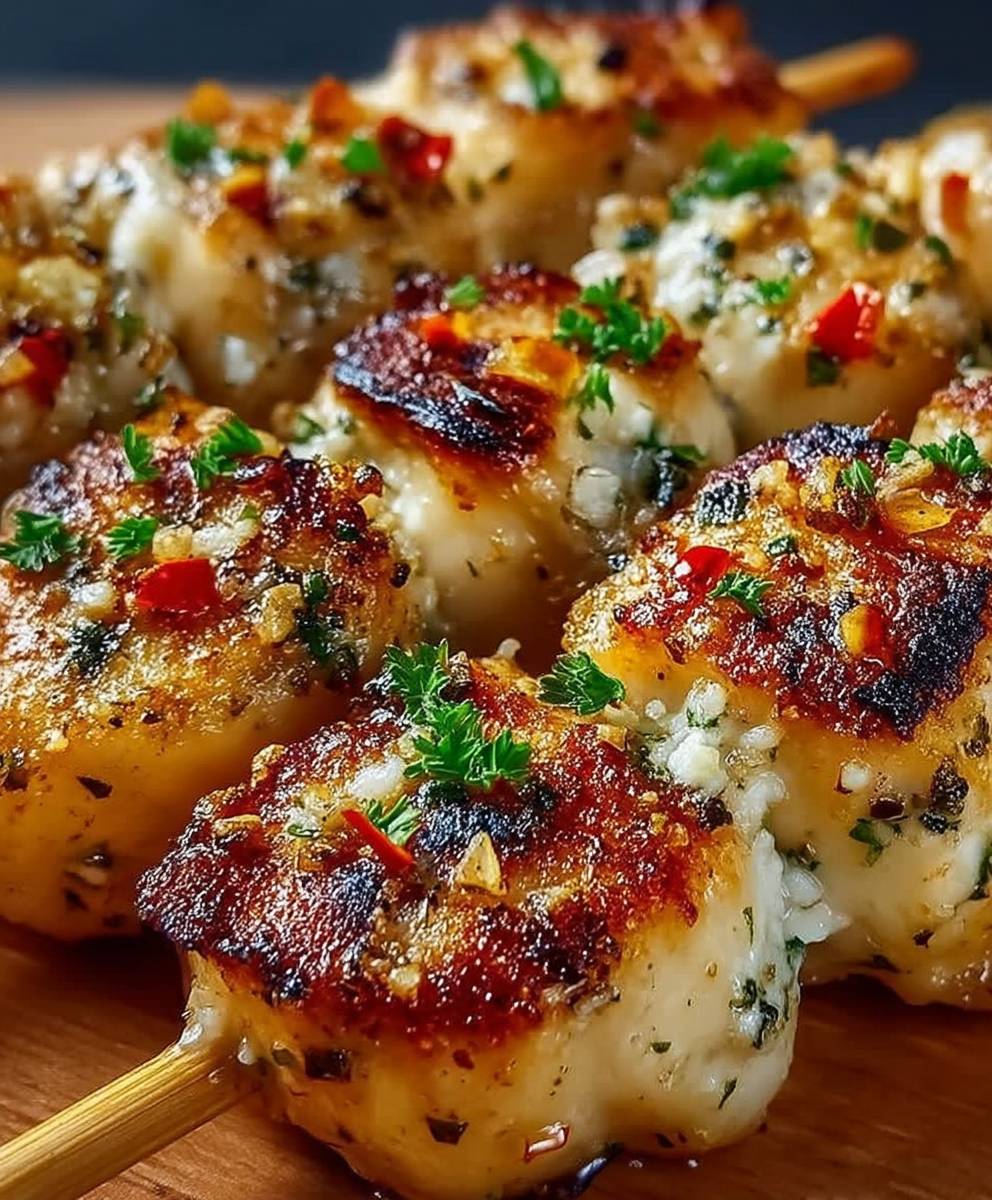 Grilled Ranch Garlic Skewers